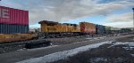 UP 9817 First DC-AC C44ACM that I've Photographed is A Mid-DPU on A Eastbound Stack As She Pulls out of The UP Green River Yard Wyoming 